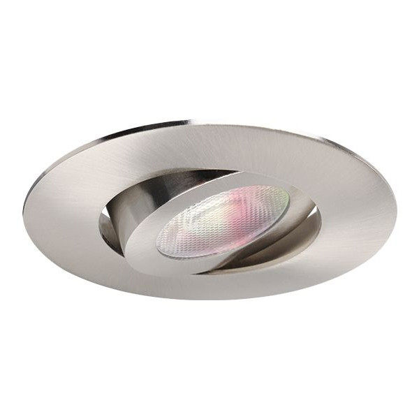 WiZ Colors Rune Slimme led-inbouwspot 8W geborsteld nikkel LWI00021 - 1