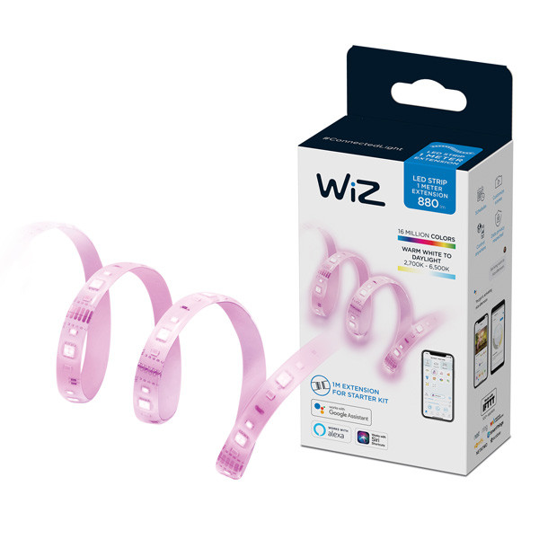 WiZ Connected WiZ Colors smart led strip uitbreiding | 1 meter | RGBWW | 10W  LWI00068 - 1