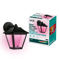 WiZ Connected WiZ Outdoor Wandlamp | Ovaal | Zwart | RGB + 2700-5000K | 9.5W  LWI00186