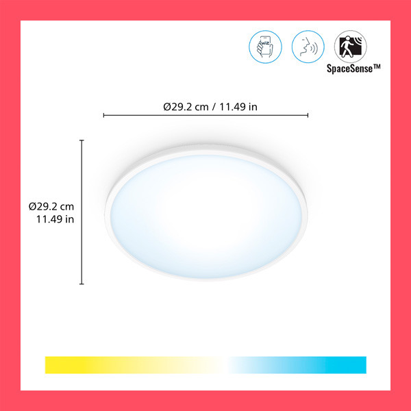 WiZ Connected WiZ Slimme plafondlamp | Rond  | Wit | 2700-6500K | 16W  LWI00121 - 2