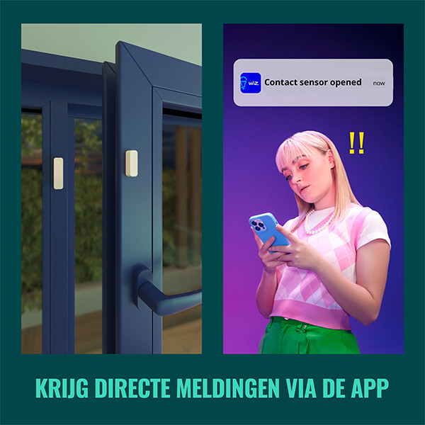WiZ Connected WiZ Slimme raam-/deursensor | Wit  LWI00193 - 4