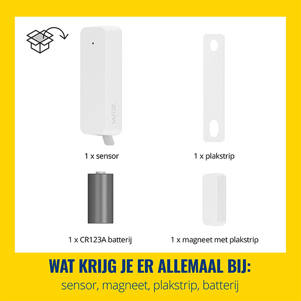 WiZ Connected WiZ Slimme raam-/deursensor | Wit  LWI00193 - 6