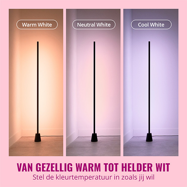 WiZ Connected WiZ Slimme vloerlamp | RGBIC | 9.7W  LWI00200 - 5