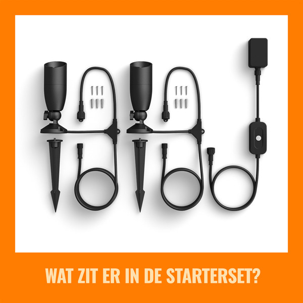 WiZ Connected WiZ Smart Grondspot | Rond | Zwart | RGB + 2700-5000K | 10W | 2 stuks  LWI00172 - 2