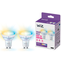 WiZ Connected WiZ Smart Spot GU10 | PAR16  | Helder | 2700-6500K | 4.7W (50W) 2 stuks  LWI00181
