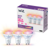 WiZ Connected WiZ Smart Spot GU10 | PAR16 | Helder | RGB + 2200-6500K | 4.7W (50W) 3 stuks  LWI00184 - 1