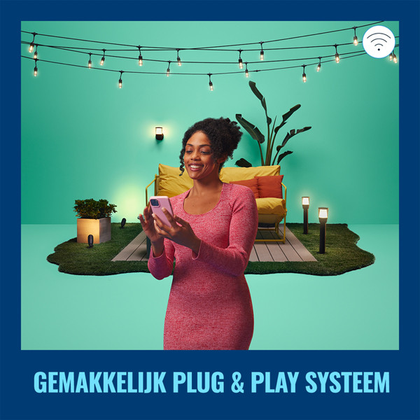 WiZ Connected WiZ Smart Wandlamp | Rond | Zwart | RGB + 2700-5000K | 8.5W  LWI00171 - 10
