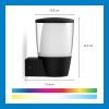 WiZ Connected WiZ Smart Wandlamp | Rond | Zwart | RGB + 2700-5000K | 8.5W  LWI00171 - 2