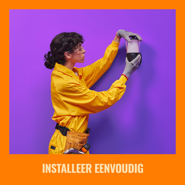 WiZ Connected WiZ Smart Wandlamp | Rond | Zwart | RGB + 2700-5000K | 8.5W  LWI00171 - 6