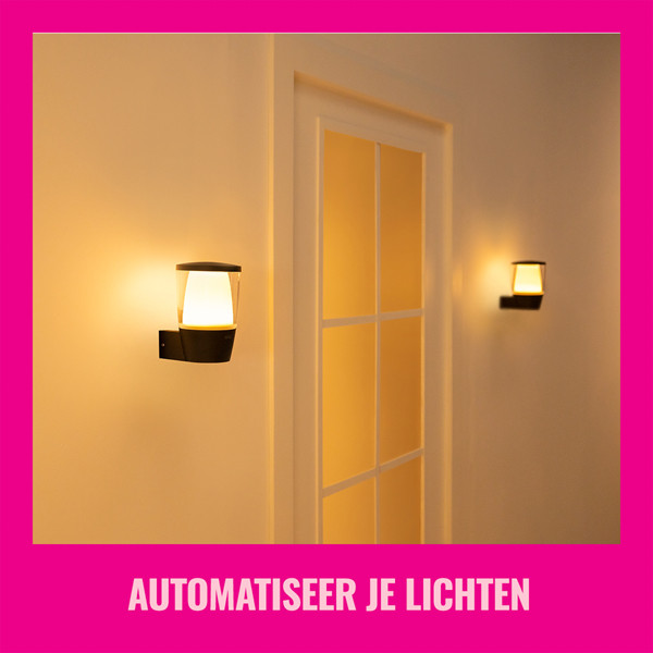 WiZ Connected WiZ Smart Wandlamp | Rond | Zwart | RGB + 2700-5000K | 8.5W  LWI00171 - 8