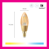WiZ Smart lamp E14 | Kaars C35 | Filament | Amber | 2000-5000K | 4.9W (25W) LWI00102 - 2