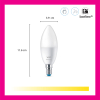 WiZ Connected WiZ Smart lamp E14 | Kaars C37 | Mat | RGB + 2200-6500K | 4.9W (40W)	2 stuks  LWI00093 - 2