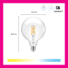 WiZ Connected WiZ Smart lamp E27 | Globe G125 | Filament | Helder | 2700-6500K | 7W (60W)  LWI00095 - 2