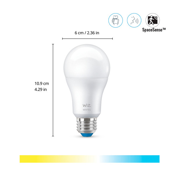 WiZ Connected WiZ Smart lamp E27 | Peer A60 | Mat | 2700-6500K | 8W (60W)  LWI00187 - 2
