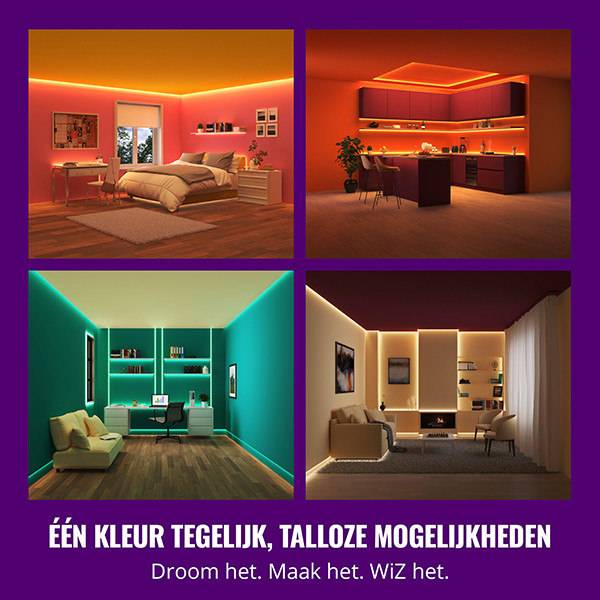 WiZ Smart ledstrip 10 meter | RGB | 12W LWI00189 - 4