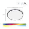 WiZ Connected WiZ Smart plafondlamp | Rond | Zwart | 2700-6500K | 21W  LWI00165 - 2