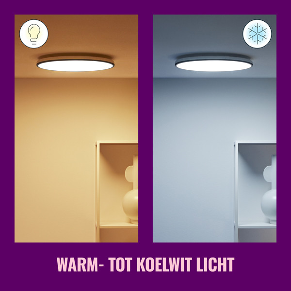 WiZ Connected WiZ Smart plafondlamp | Rond | Zwart | 2700-6500K | 21W  LWI00165 - 5