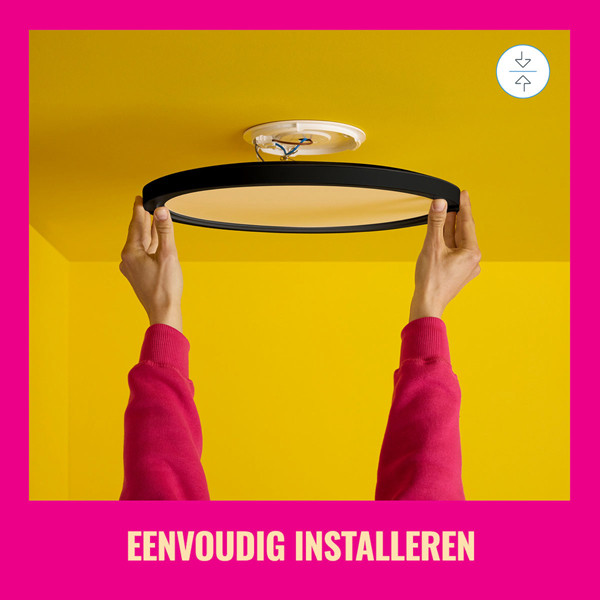 WiZ Connected WiZ Smart plafondlamp | Rond | Zwart | RGB + 2200-6500K | 32W  LWI00163 - 4