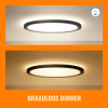 WiZ Connected WiZ Smart plafondlamp | Rond | Zwart | RGB + 2200-6500K | 32W  LWI00163 - 8