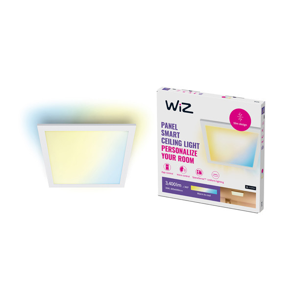 WiZ Connected WiZ Smart plafondlamp | Vierkant | Wit | 2700-6500K | 36W  LWI00168 - 1