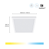 WiZ Connected WiZ Smart plafondlamp | Vierkant | Wit | 2700-6500K | 36W  LWI00168 - 2