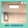 WiZ Connected WiZ Smart plafondlamp | Vierkant | Zwart | 2700-6500K | 36W  LWI00169 - 5