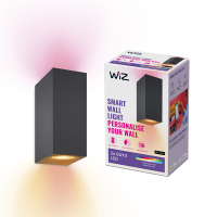 WiZ Connected WiZ Smart wandlamp | Up & Down | Rechthoek | Zwart | RGB + 2200-6500K | 9.4W  LWI00155