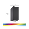 WiZ Connected WiZ Smart wandlamp | Up & Down | Rechthoek | Zwart | RGB + 2200-6500K | 9.4W  LWI00155 - 2