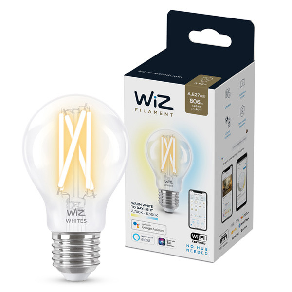WiZ Connected WiZ Whites A60 Slimme filament lamp E27 2700-6500K 8.5W (60W)  LWI00061 - 1
