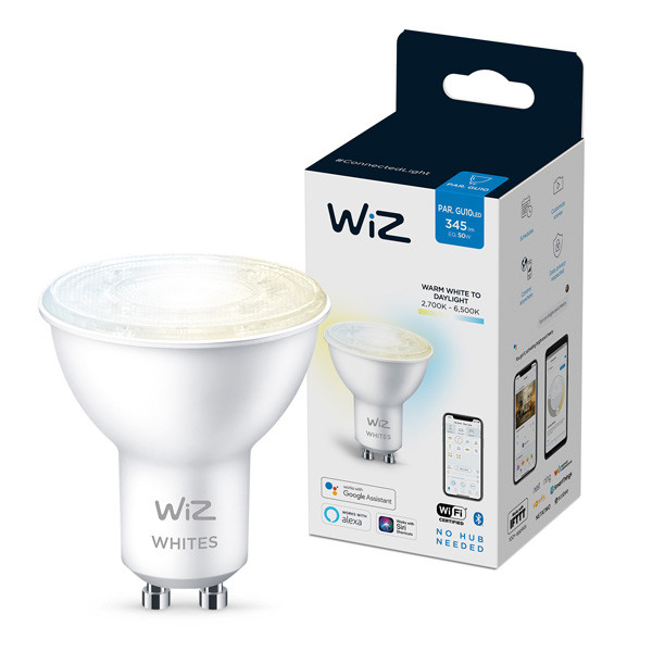 WiZ Connected WiZ Whites Slimme GU10 led spot 2700-6500K 4.8W (50W)  LWI00062 - 1
