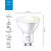 WiZ Connected WiZ Whites Slimme GU10 led spot 2700-6500K 4.8W (50W)  LWI00062 - 3