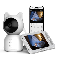 Xenon Baby Camera met monitor | Wifi (Tuya) | 1296p | Wit  LXE00003