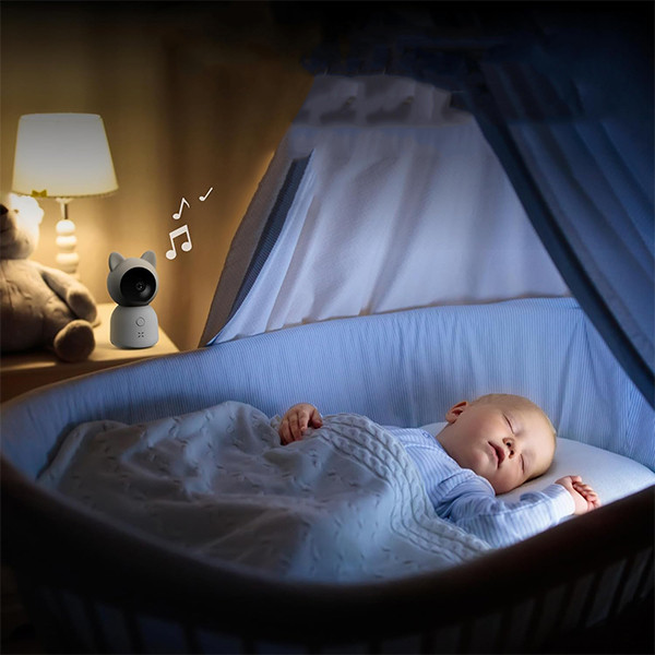 Xenon Baby Camera met monitor | Wifi (Tuya) | 1296p | Wit  LXE00003 - 4
