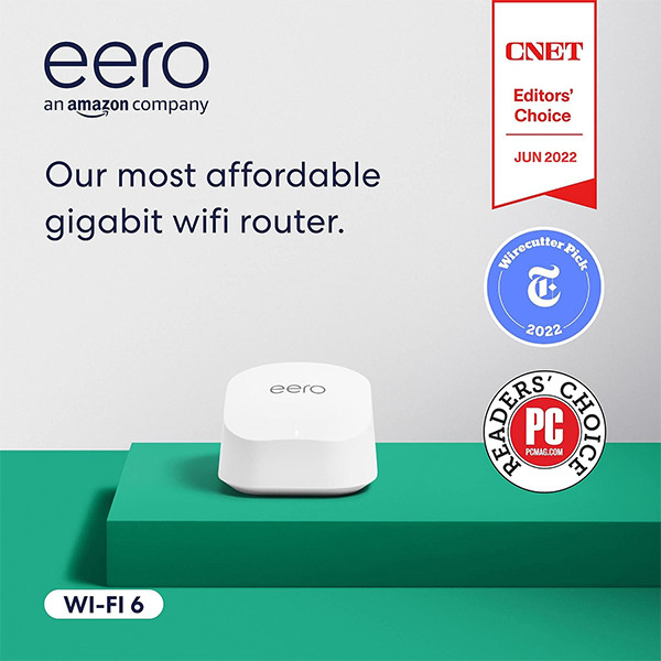 eero 6+ Mesh WiFi Router | Dual-band | WiFi 6 | Tot 1 Gbps | 140 m² LEE00001 - 2