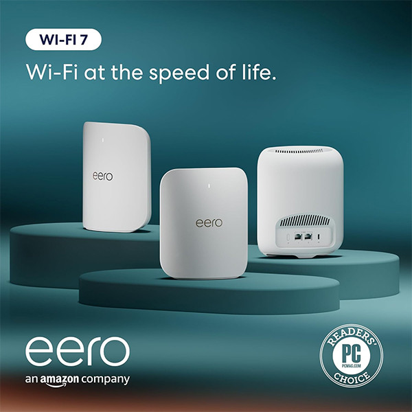 eero Pro 7 Mesh WiFi Systeem | Tri-band | WiFi 7 | Tot 3.9 Gbps | 185 m² per unit | 3 stuks LEE00006 - 2