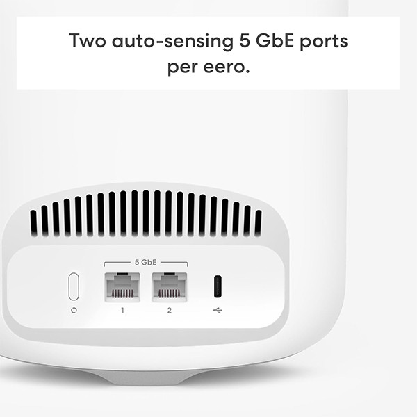 eero Pro 7 Mesh WiFi Systeem | Tri-band | WiFi 7 | Tot 3.9 Gbps | 185 m² per unit | 3 stuks LEE00006 - 3