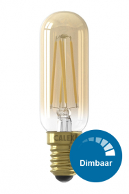 Dimbare buislamp filament E14 goud