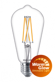 Dimbare led filament lamp rustiek WarmGlow E27