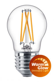 Dimbare kogellamp filament WarmGlow E27
