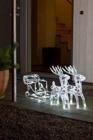 Verlichte kerstfiguren