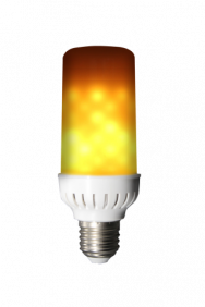 Led lamp met vlameffect E14