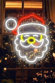 Neon kerstfiguren