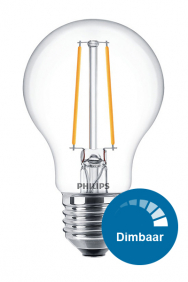 Dimbare peer lamp filament E27