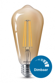 Dimbare led filament lamp rustiek E27