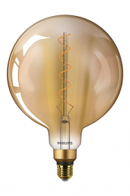 Gouden spiraal bollampen led filament E27