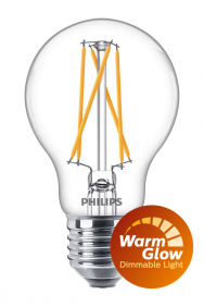 Dimbare peer lamp filament WarmGlow E27