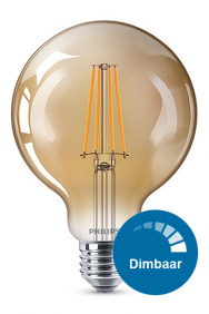 Dimbare gouden bollampen led filament E27