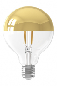 Kopspiegel gouden bollamp led filament E27