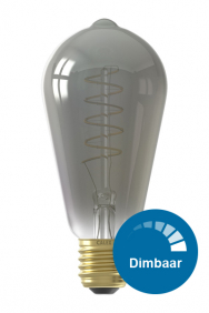 Dimbare led filament ST64 lamp titanium E27