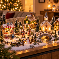 Kerstdorp inspiratie op budget